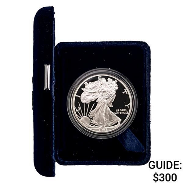 1998-P Proof Silver Eagle in OGP