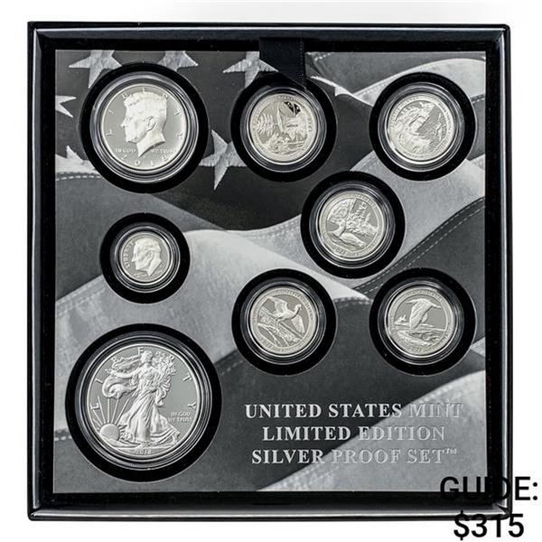 2018 U.S. Silver Proof Set Varied Coins