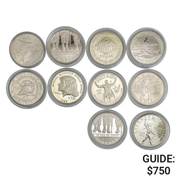 [10] 1983-2010 Silver $1 Comm 7.734oz ASW