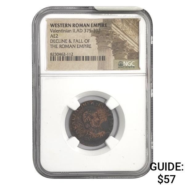 West Roman Valentian II, AD 375-392 AE2