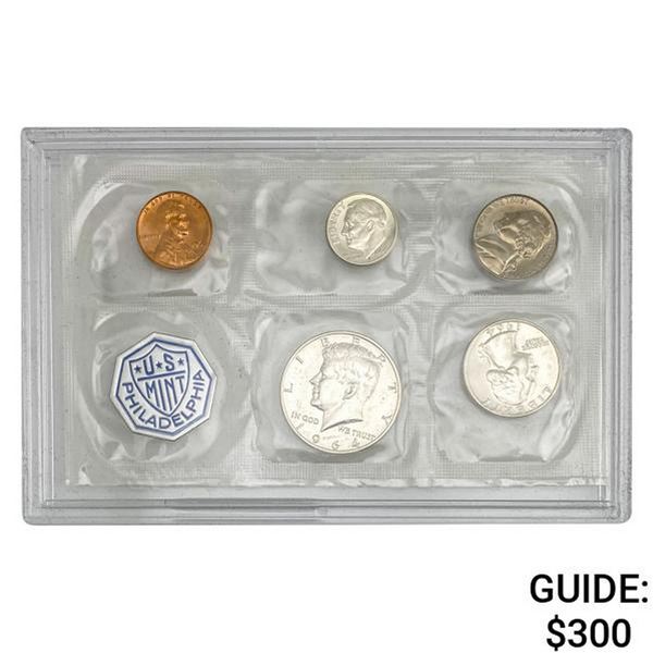 1964 U.S. Mint Silver Proof Set 1C-50C