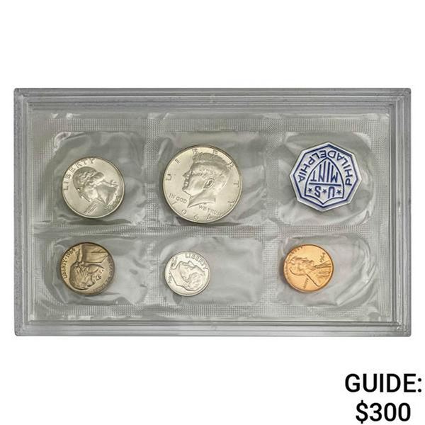 1964 U.S. Mint Silver Proof Set 1C-50C