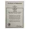 Image 3 : 1964 U.S. Mint Silver Proof Set 1C-50C