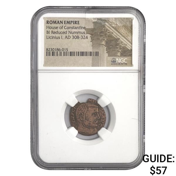 Roman Licinius I, AD 308-324 BI Reduced Nummus