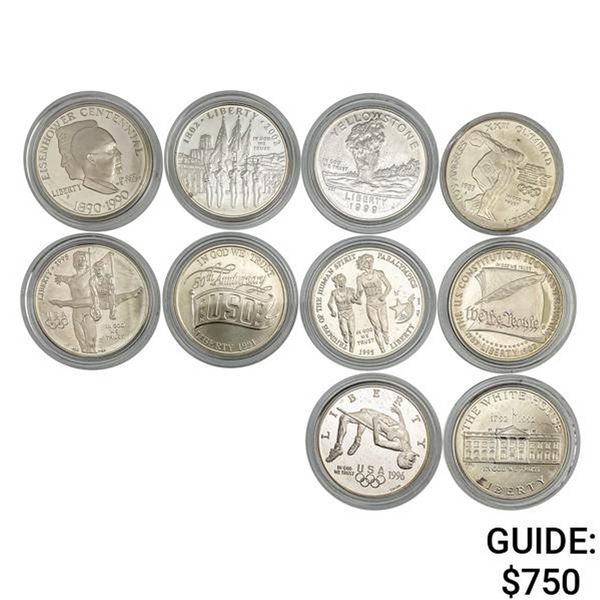 [10] 1983-2002 Silver $1 Comm 7.734oz ASW