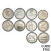 Image 1 : [10] 1983-2002 Silver $1 Comm 7.734oz ASW