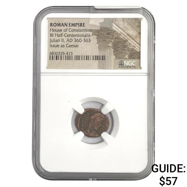 Roman Julian II, AD 360-363 BI 1/2 Centenionalis