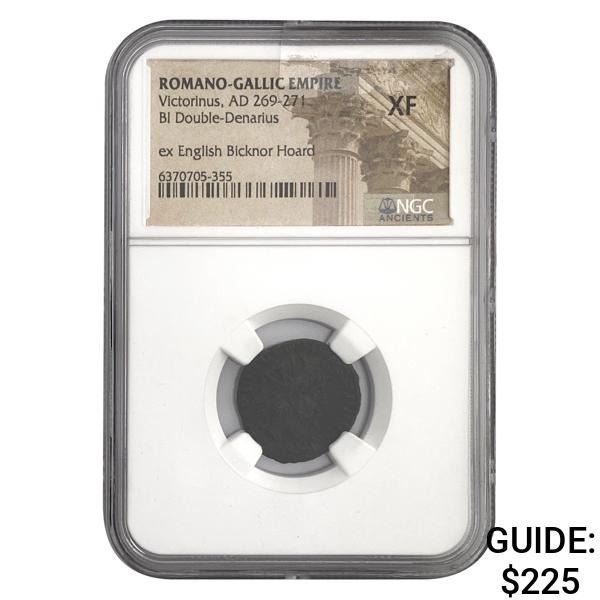 Romano Gallic Victorinus, AD 269-271 BI DBL Denarius