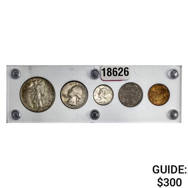 1937 U.S. Year Set 1C-50C