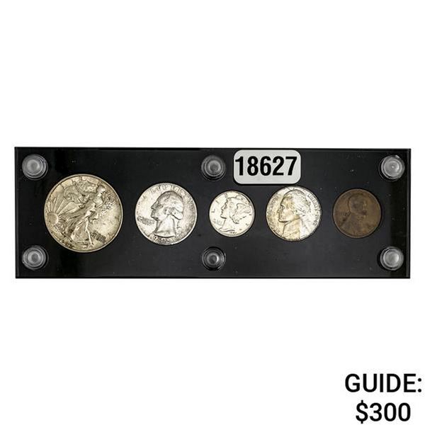 1942-S U.S. Year Set 1C-50C