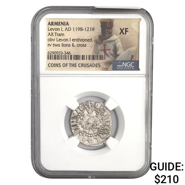 Armenia Levon I, AD 1198-1219 Silver Tram