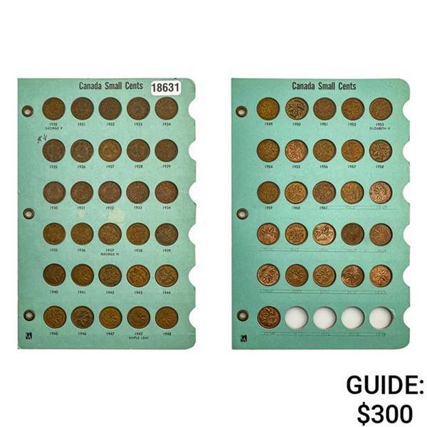 1920-1974 Copmplete Canada Small Cent Set [56 Coins]