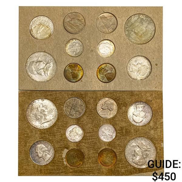 1957 UNC US Double Mint Set [20 Coins]
