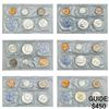Image 1 : [6] 1964 US Proof Sets Lot [30 Coins]