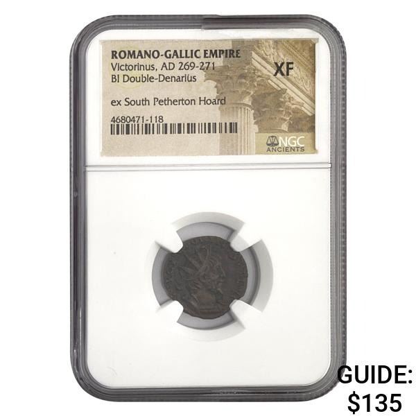 Romano Gallic Victorinus, AD 269-271 BI DBL Denarius