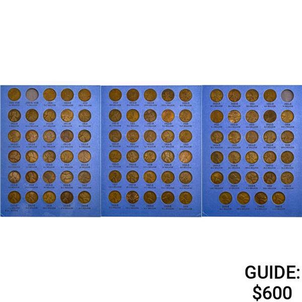 1909-1940 Near Complete Lincoln Wheat Cent Set [88 Coins]