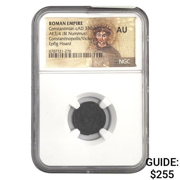 Roman Constantinian, cAD 330-340 AE3/4 BI Nummus