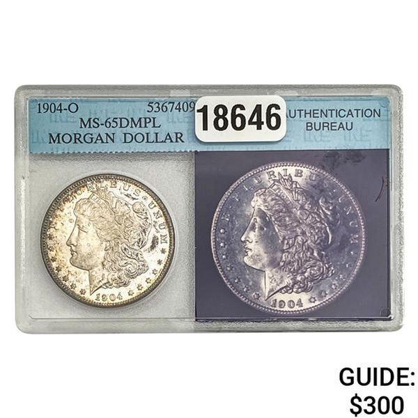 1904-O Morgan Silver Dollar INS MS65 DMPL