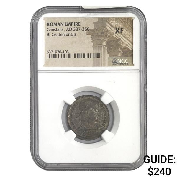 Roman Constans, AD 337-350 BI Centenionalis