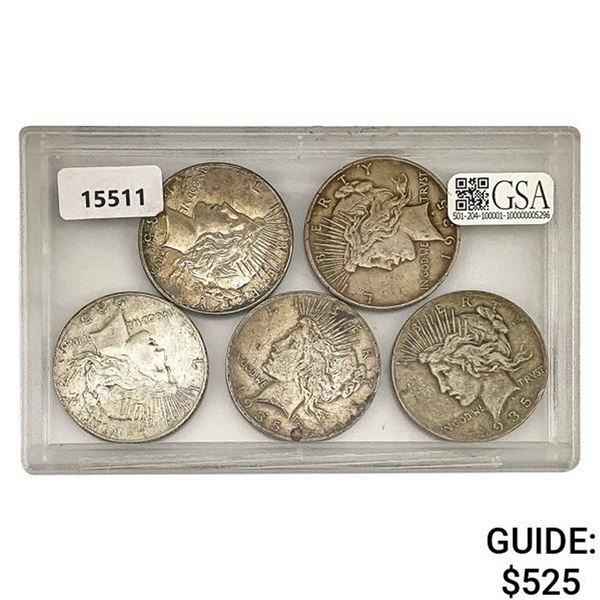 [5] 1935-P Silver Peace Dollar