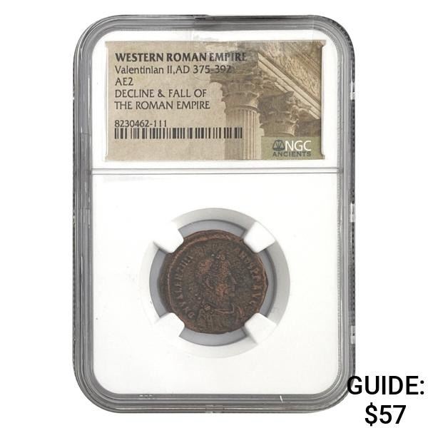 West Roman Valentinian II, AD 375-392 AE2