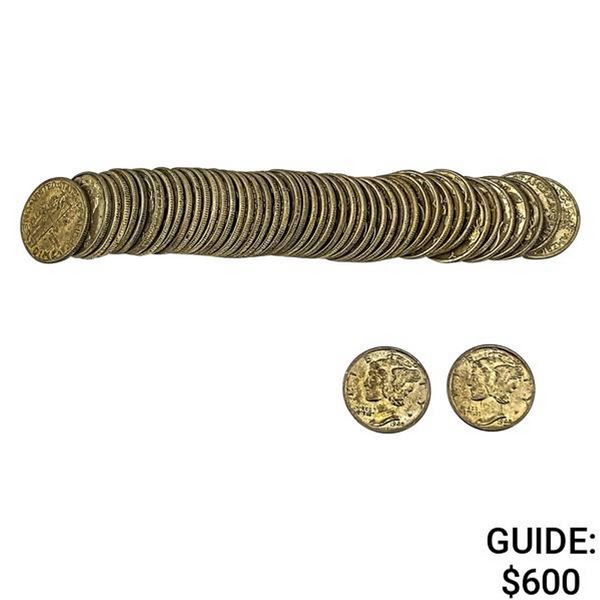 [50] 1942 Mercury Dimes Roll