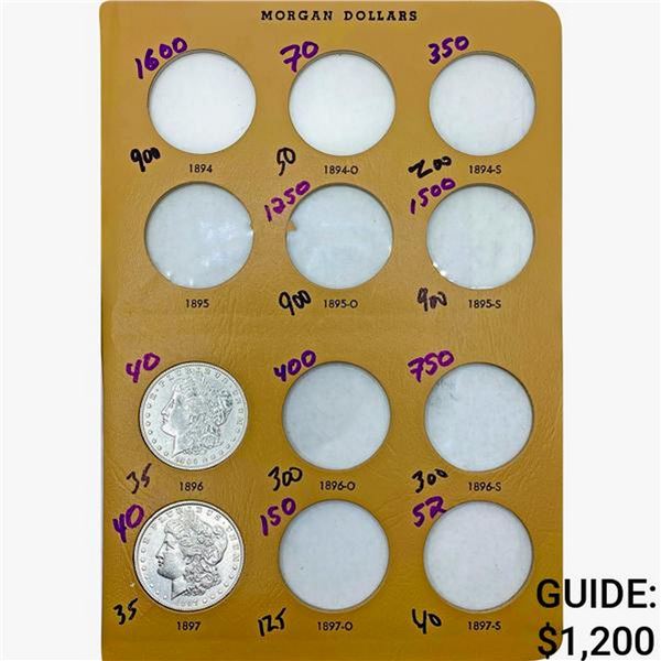 1896-1921 Morgan Silver Dollar Set [9 Coins]