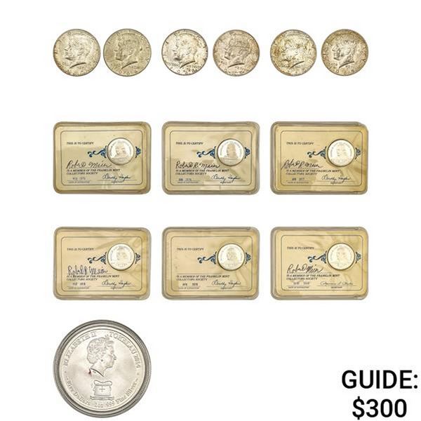 [13 PCS]1965-2014 Assorted U.S. Silver Coinage