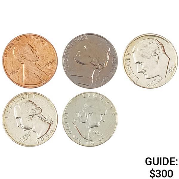 1954 Box Pack US Proof Set [5 Coins]