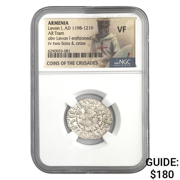 Armenia Levon I, AD 1198-1219 Silver Tram