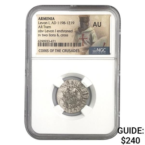 Armenia Levon I, AD 1198-1219 Silver Tram