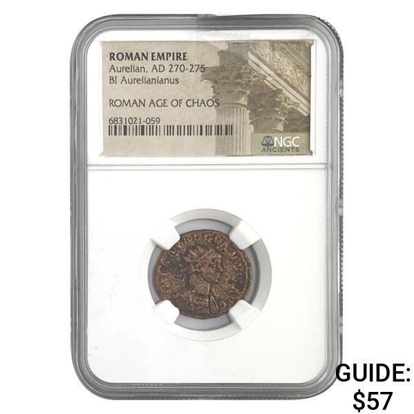 Roman Aurelian, AD 270-275 BI Aurelianianus