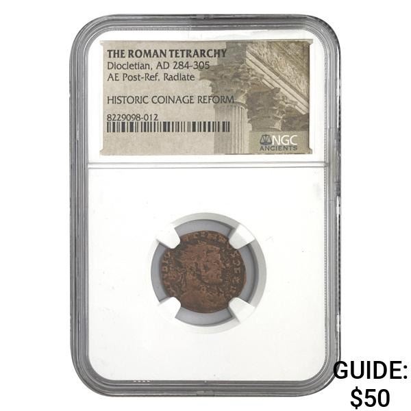 Roman Diocletian, AD 284-305 AE Post-Ref. Radiate