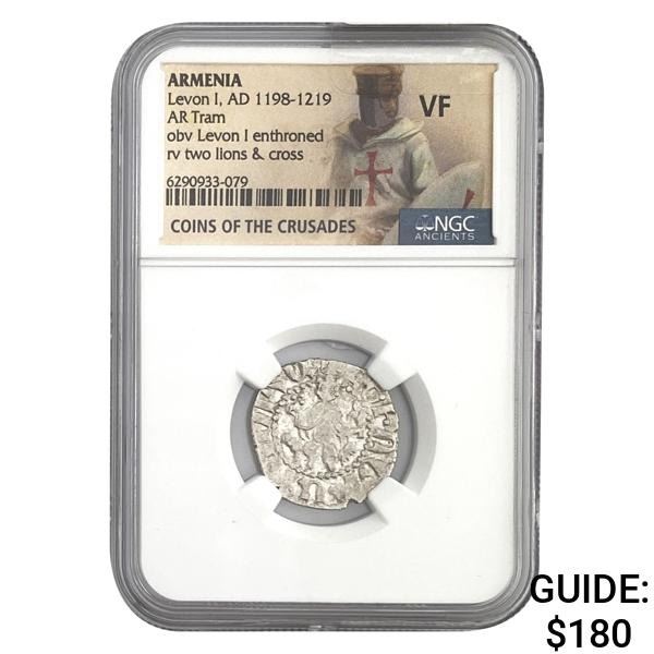 Armenia Levon I, AD 1198-1219 Silver Tram