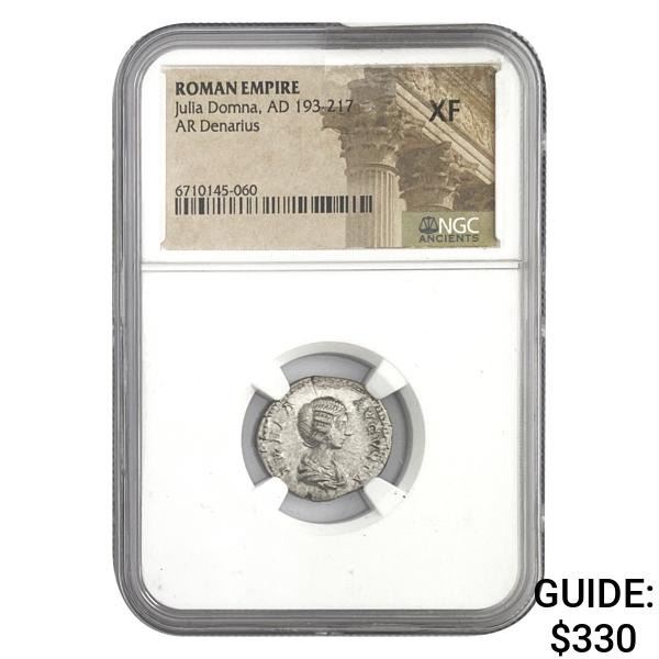 Roman Jukia Domna, AD 193-217 Silver Denarius