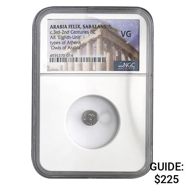 Arabia Felix c.3rd-2nd Cent. BC Silver Eighth Unit