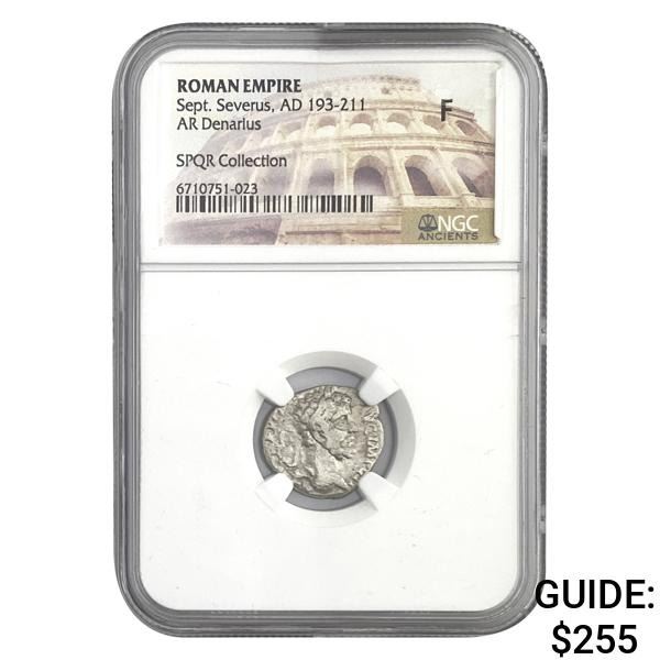 Roman Sept. Severus, AD 193-211 Silver Denarius