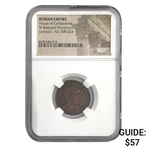 Roman Licinius I, AD 308-324 BI Reduced Nummus