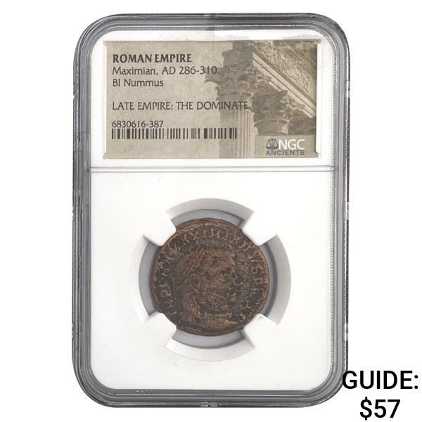 Roman Maximian, AD 286-310 BI Nummus