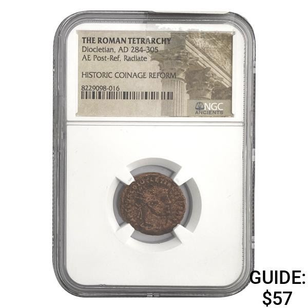 Roman Diocletian, AD 284-305 AE Post-Ref. Radiate