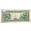 Image 2 : 1914 $5 Federal Reserve Large Note-Bank of Chicago