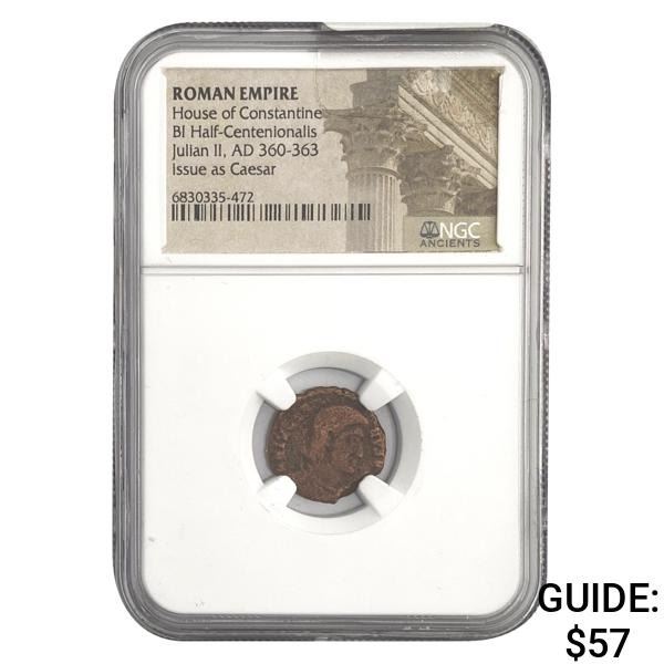 Roman Julian II, AD 360-363 BI 1/2 Centen.