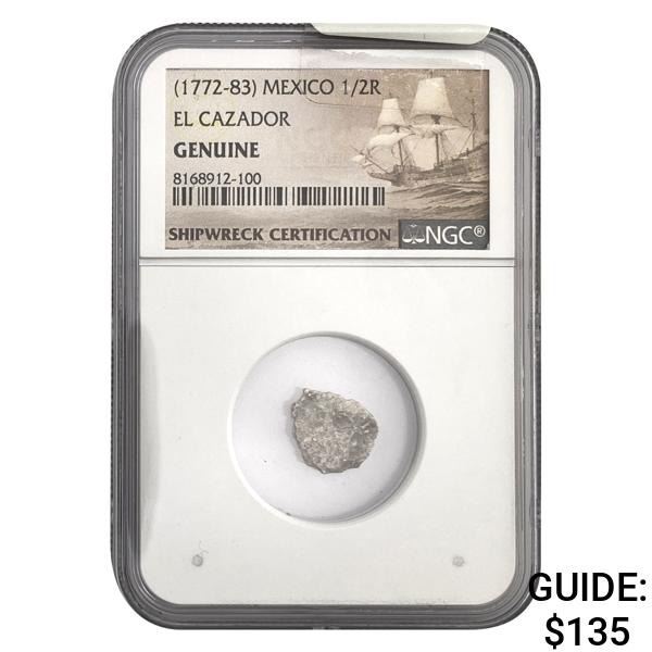 1772-83 Mexico 1/2R El Cazador