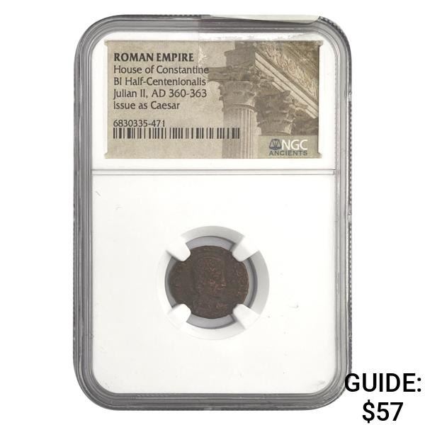 Roman Julian II, AD 360-363 BI 1/2 Centen.