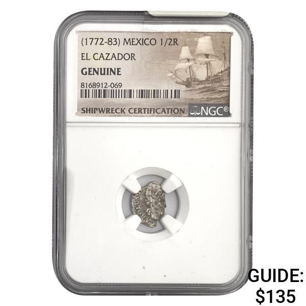 1772-83 Mexico 1/2R El Cazador