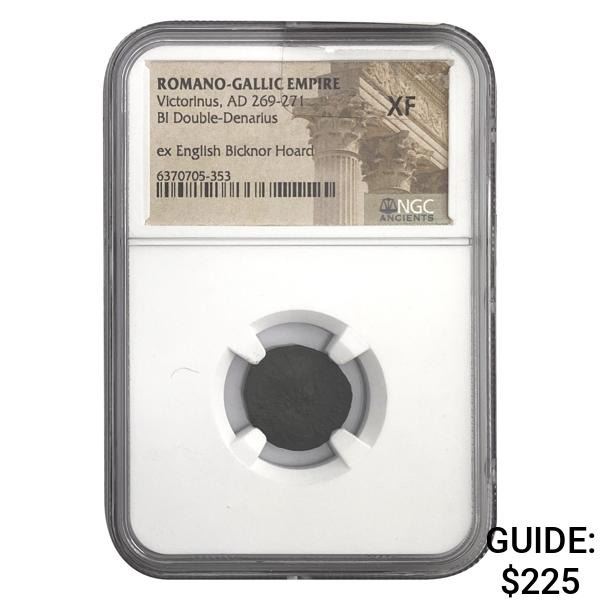 Romano Gallic Victorius, AD 269-271 BI DBL Denarius