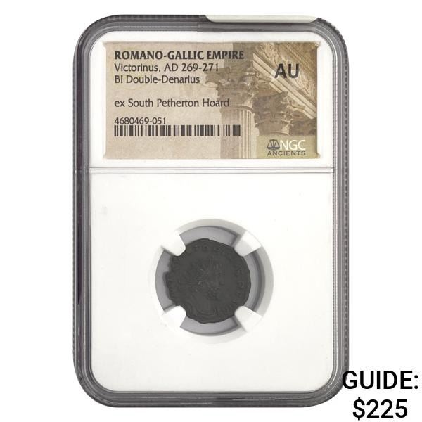 Romano Gallic Victorius, AD 269-271 BI DBL Denarius