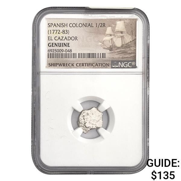 1772-83 Span. Colonial 1/2R El Cazador