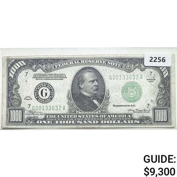 1934 $1000 Federal Reserve Note - Bank of Chicago