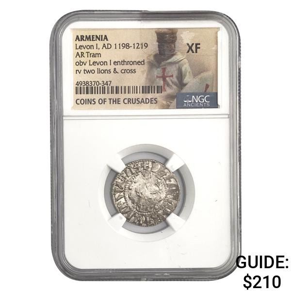 Armenia Levon I, AD 1198-1219 Silver Tram